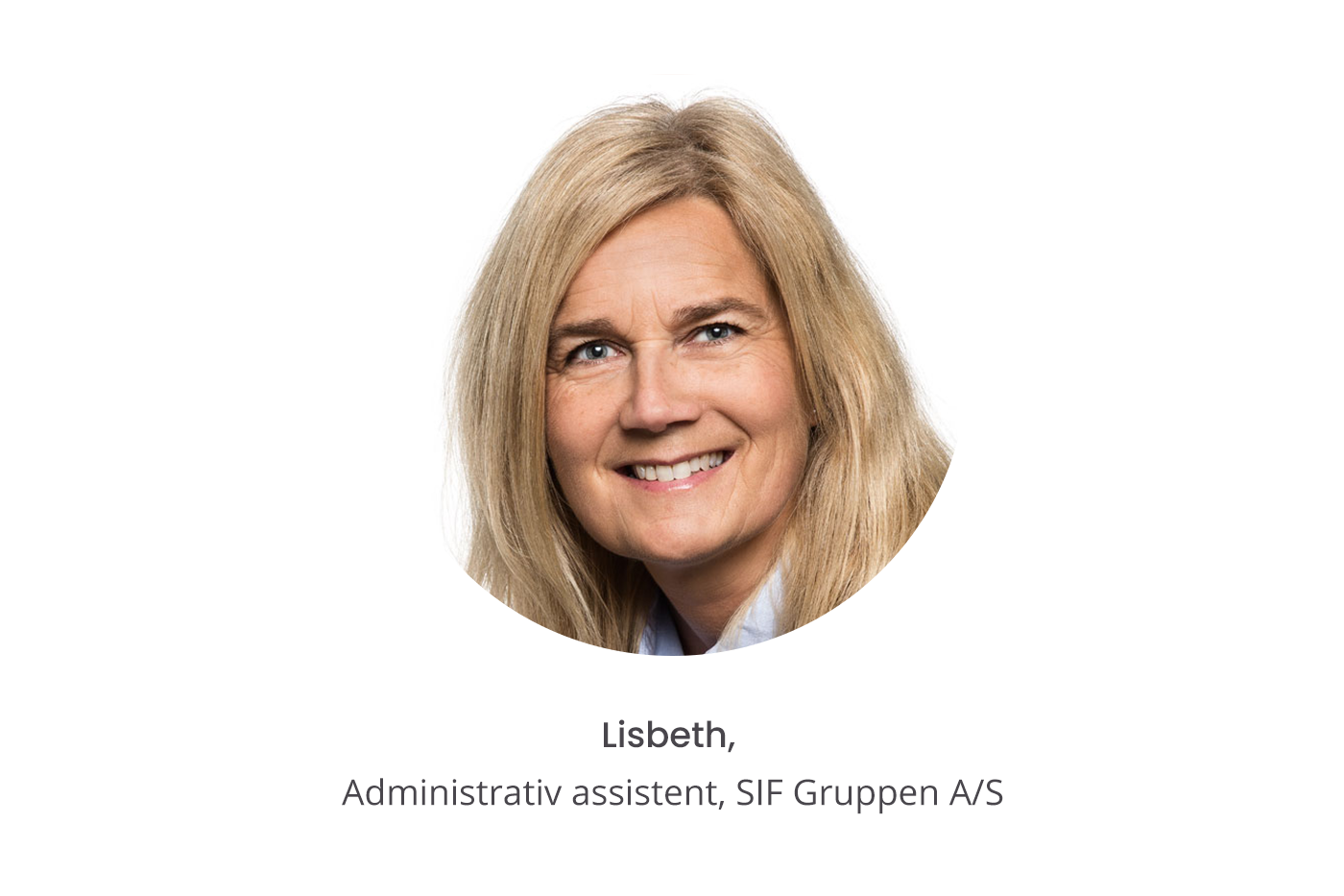 Lisbeth, administrativ assistent, SIF gruppen 